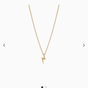 14K Gold Lightning Bolt Necklace